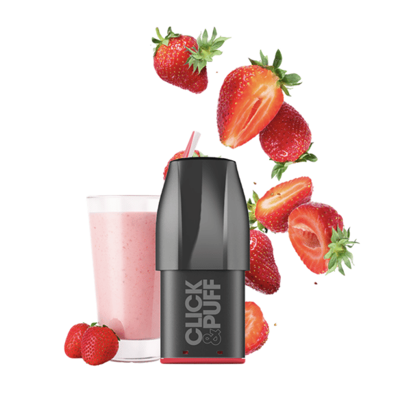 pod x-bar click & puff milkshake fraise